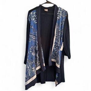 Chico's Travelers scarf front Cardigan women’s 16/18 nwt